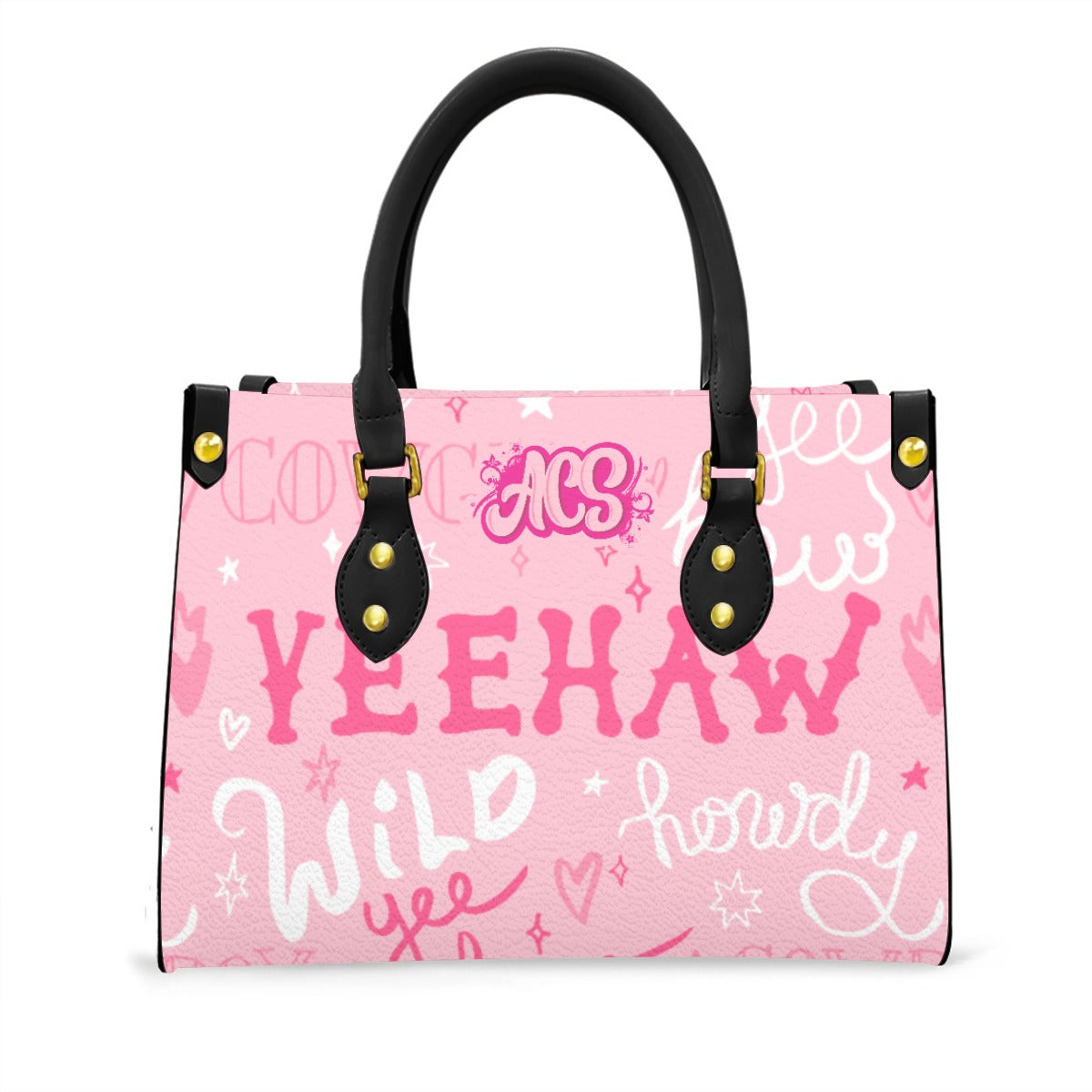 Women's Tote Bag - PINK WORD CHAOS