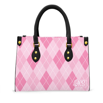 Women's Tote Bag - PINK ARGYLE