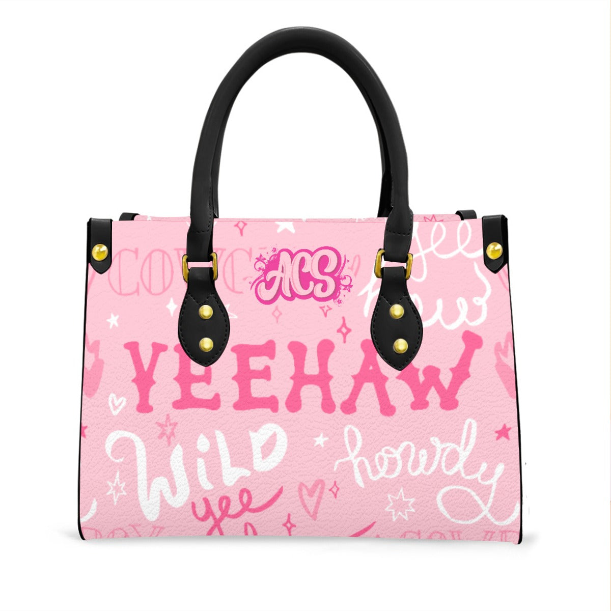 Women's Tote Bag - PINK WORD CHAOS