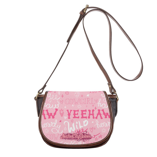 Tambourin Bag With Single Strap - PINK WORD CHAOS